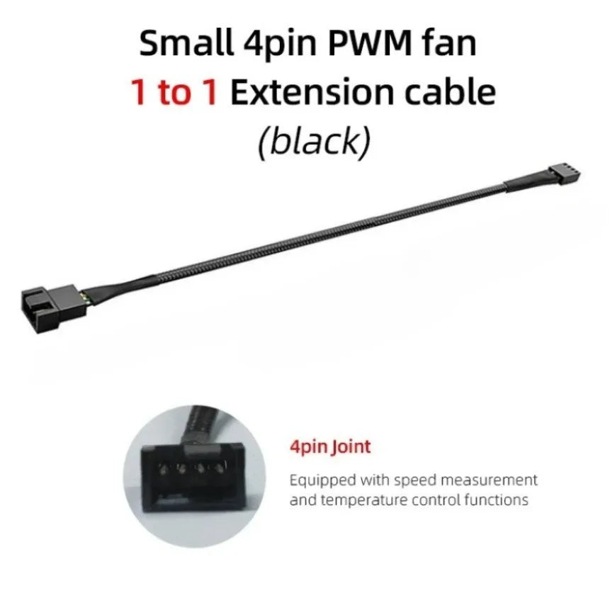 4-pin PWM-fläktsplitter 26 cm – 1 till 1, 2, 3 eller 4