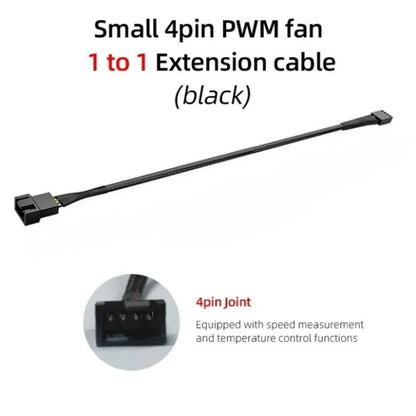 4-pin PWM-fläktsplitter 26 cm – 1 till 1, 2, 3 eller 4