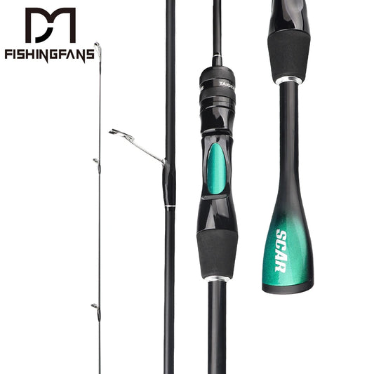FISHINGFANS ORCA Ultralätt Fiskespö UL – Solid Tip, Avsmalnande Handtag, Spinning och Casting för Öring