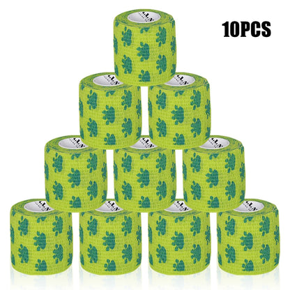 16/10/3PCS Tattoo Grip Bandage Colorful Self Adhesive Wrap 5cm X 4.5m Non Slip Handle Tape Tattoo Machine Grip Cover Supplies