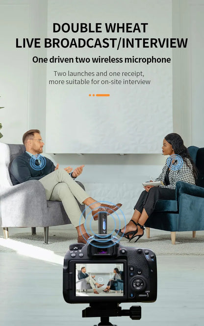 KEBIDU Lavalier Microphone Wireless 3.5mm Omnidirectional Condenser Mic Megaphone for Camera Speaker Phone Recording Live Stream
