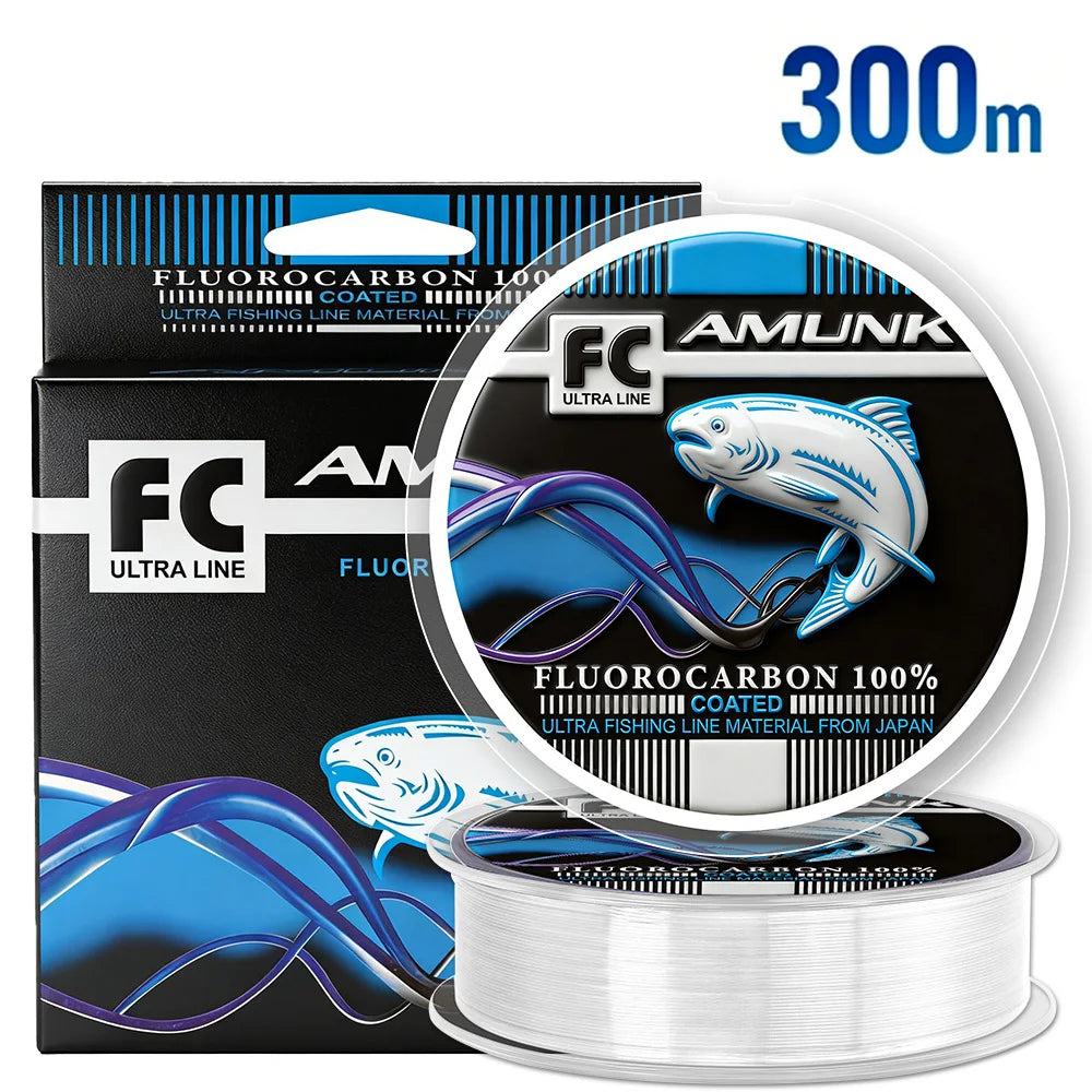 Thornsline 300m 100% Fluorocarbon Coating Fishing Line Japan Super Strong Sinking Monofilament Leader Abrasion Resistant Wire