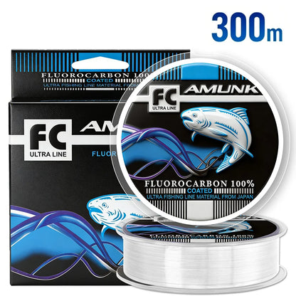 Thornsline 300m 100% Fluorocarbon Coating Fishing Line Japan Super Strong Sinking Monofilament Leader Abrasion Resistant Wire