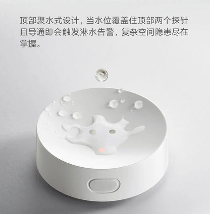 Xiaomi Water Leak Sensor 2 Bluetooth 5.2 Water Immersion Detector Soaking Sound and Light Alarm Remote Control with Mi Home APP