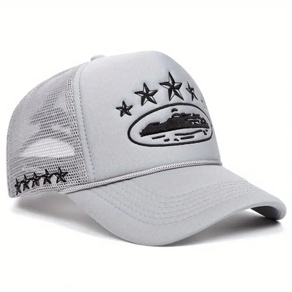 New Unisex Print Baseball Hats New Unisex Hip Hop Breathable Personal Sunshade Mesh Versatile Street Fashion Trucker Caps