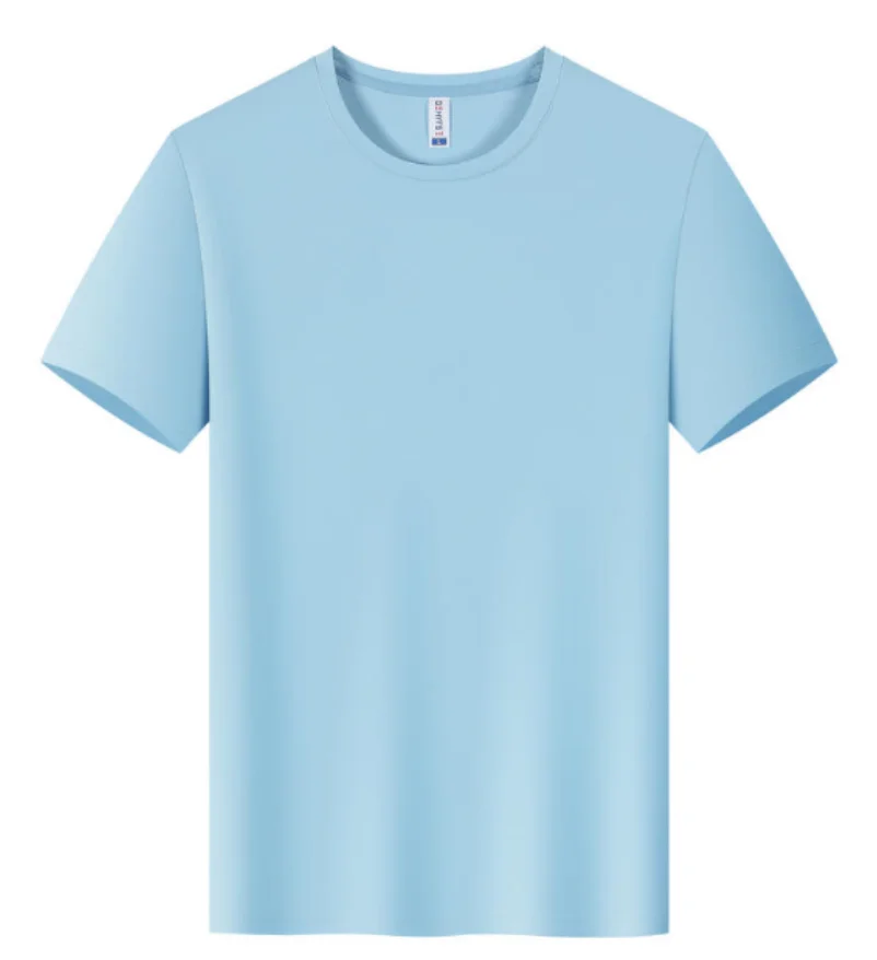 Herr Sport T-Shirt 2026 – Quick Dry Logotryck Brodyr Kortärm O-ringad Andningsbar 8 Färger S–4XL