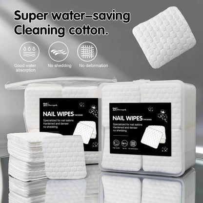 200/500Pcs/pack/box Solid Durable Nail Tools Manicure Gel Nail Polish Remover Pads Lint-Free Wipes Napkins Wraps