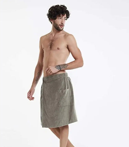 Men's Shorts 2025 Wearable Bath Towel Bathhouse Shower Room Bathrobe Pocket Bath Towel Clothing