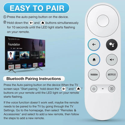 PHONEPACE G9N9N ersättningsfjärrkontroll för Chromecast med Google TV