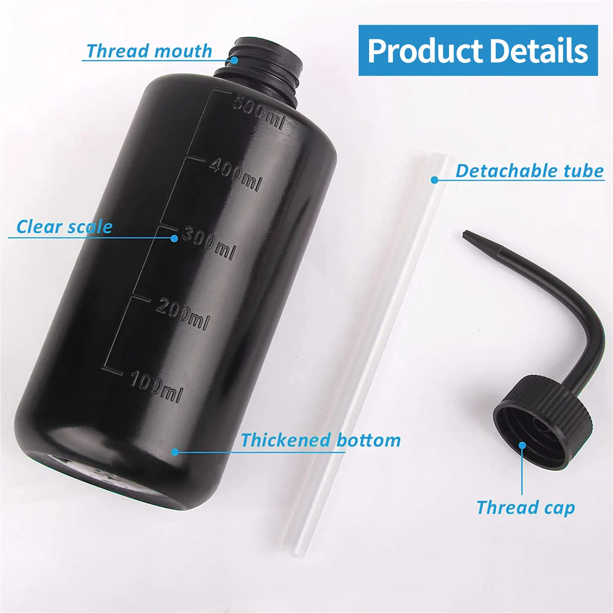 250/500ml Tattoo Spray Bottle Plastic Safety Wash Bottles Lab Tattoo Squeeze Bottle Tattoo Accessories Microblading Supplies
