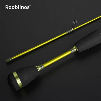ROOBLINOS Ultralätt Öringspö 1,85m – 27T Kolfiber Fast Action Spinning 2026, Grön/Ljusgrön