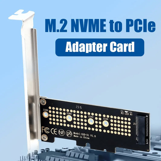 FENVI M.2 NVMe till PCIe x1-adapter med aluminiumkylfläns
