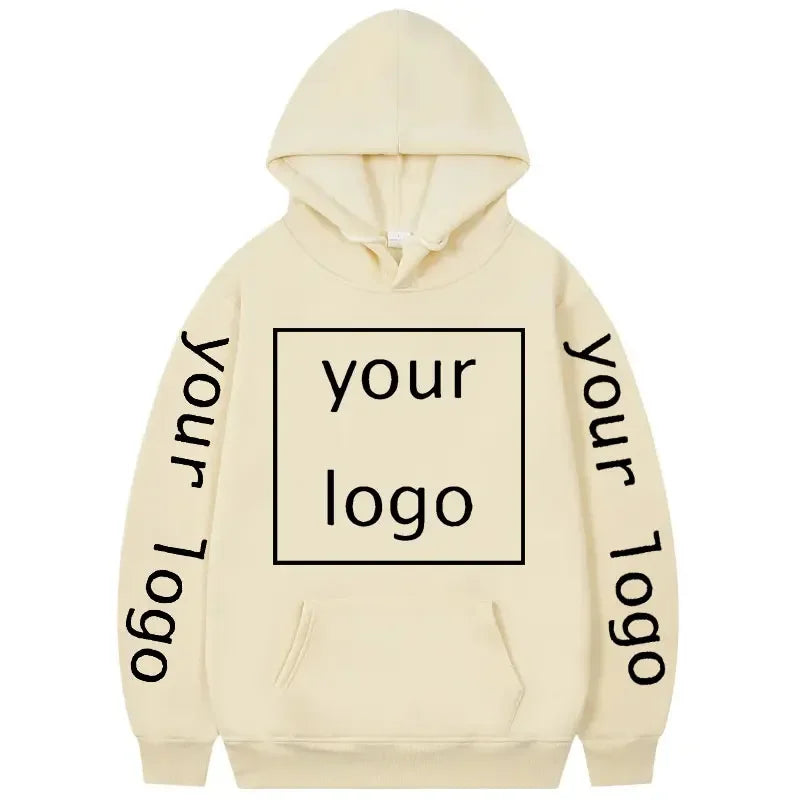 Zip-up Hoodie med Eget Tryck – Fleece, Huva & Dragkedja | S–XXXL