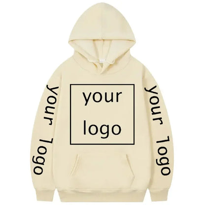 Zip-up Hoodie med Eget Tryck – Fleece, Huva & Dragkedja | S–XXXL