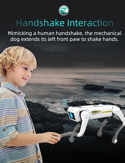 Teeggi Electric RC Intelligent Robot Dog Multifunction RC Mechanical Dog with turret Educational Toy Bionic Smart Robot Toy Gift
