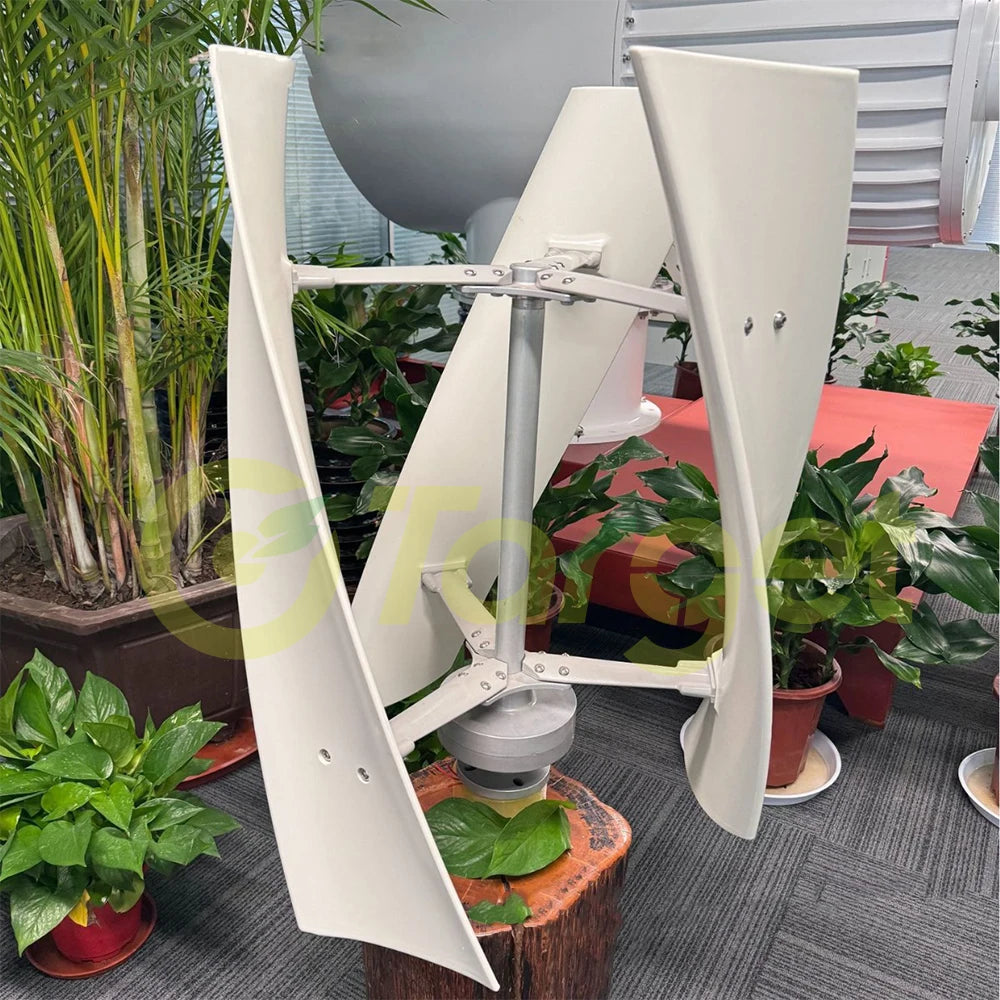 5000W Wind Turbine 12V 24V 48V Free Energy Wind Turbine Generator 10KW With Free MPPT Controller Battery 220V For Household Use