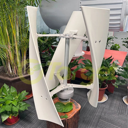 5000W Wind Turbine 12V 24V 48V Free Energy Wind Turbine Generator 10KW With Free MPPT Controller Battery 220V For Household Use