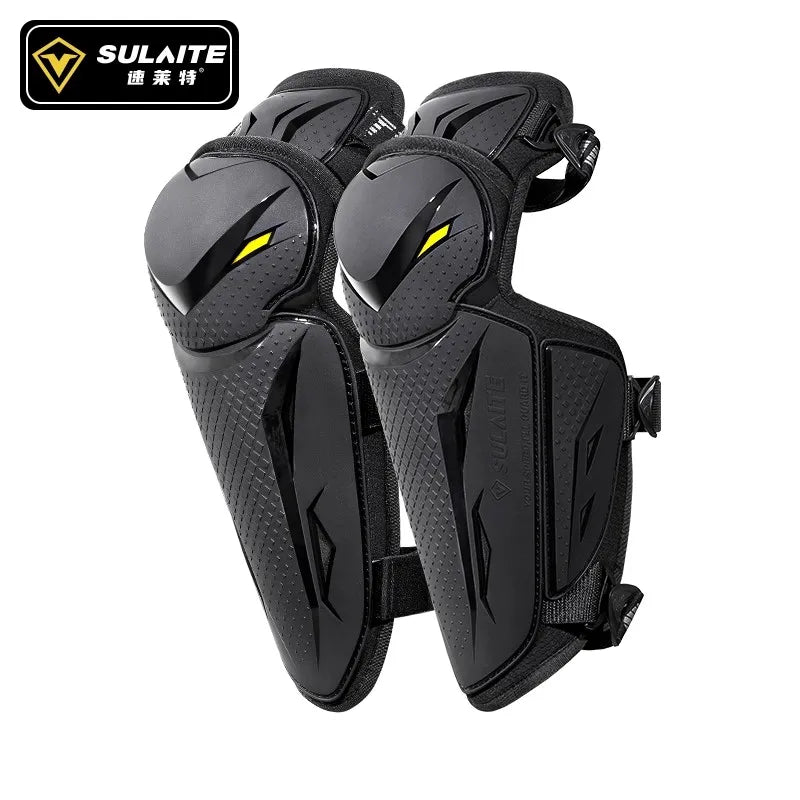 Knäskydd och armbågsskydd för MC – lätta TPU-skal med reflex, SULAITE SLT1217