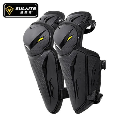 Knäskydd och armbågsskydd för MC – lätta TPU-skal med reflex, SULAITE SLT1217