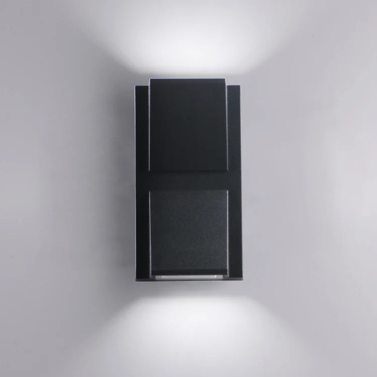 LED Vägglampa Utomhus & Inomhus – Upp & Ned Ljuseffekt, Vattentålig, AC85–265V, 8 Stilar