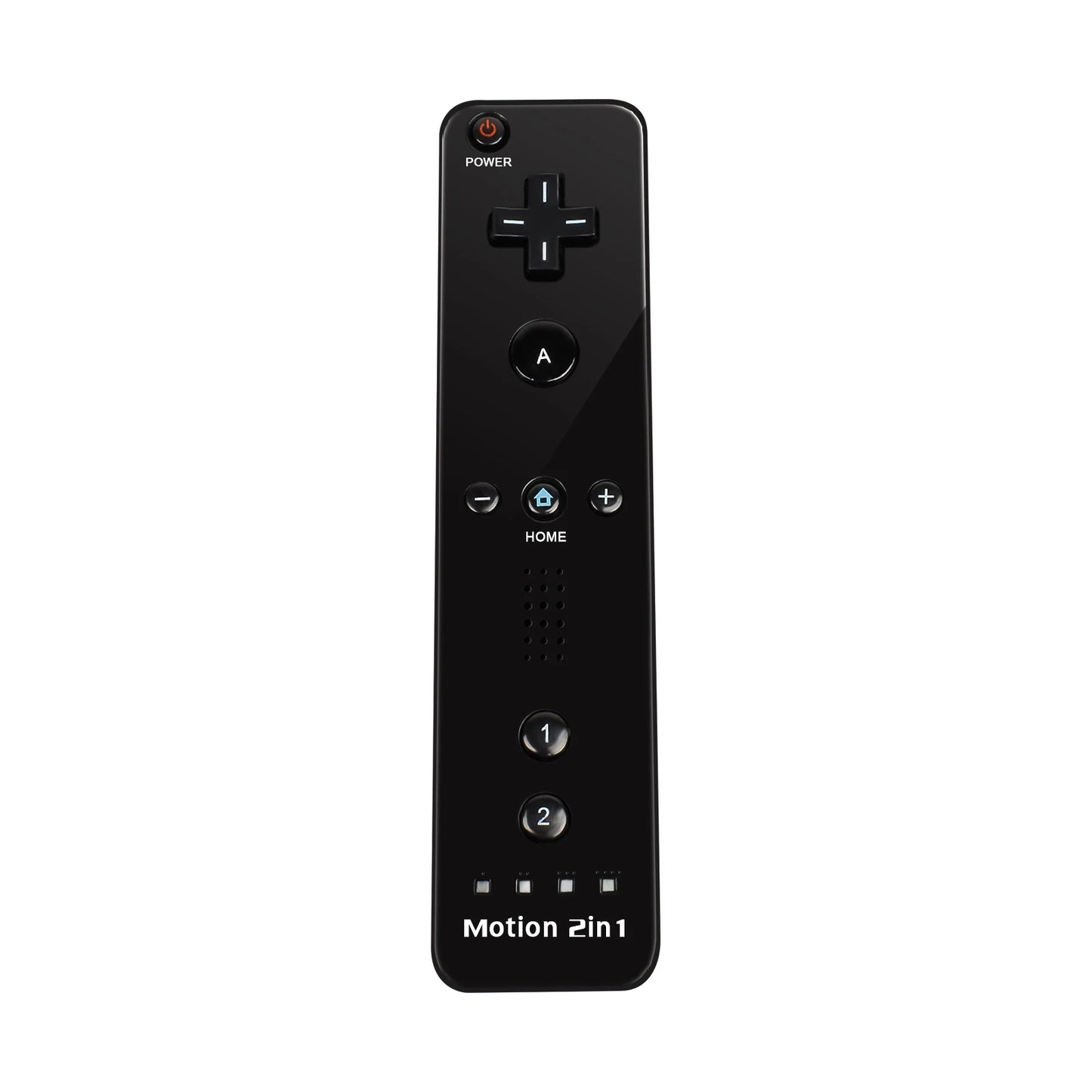 Nintendo Wii Trådlös Handkontroll 2-i-1 – Med/Utan MotionPlus, Silikonskål, Bluetooth, Wii/Wii U/Wii Mini