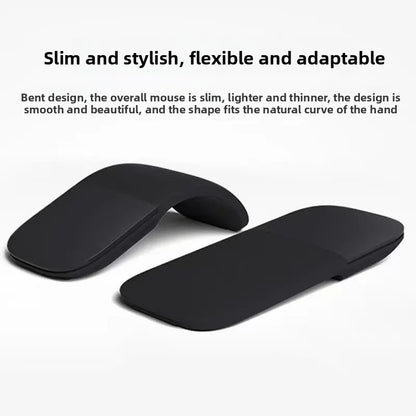 New Bluetooth 4.0 Folding Wireless Mouse Arc Touch Roller Computer Silent Mouse Ergonomic Slim Laser Mini Mice For Windows Ipad