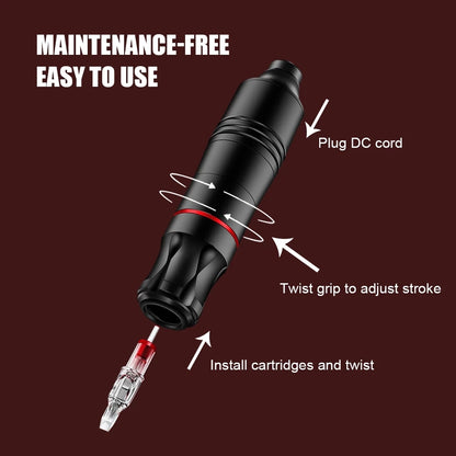Tattoo Pen Kit Tattoo Machine Set Complete Beginner Tattoo Pen Machine Kit Pigments Permanent Makeup Tattoo Accessories