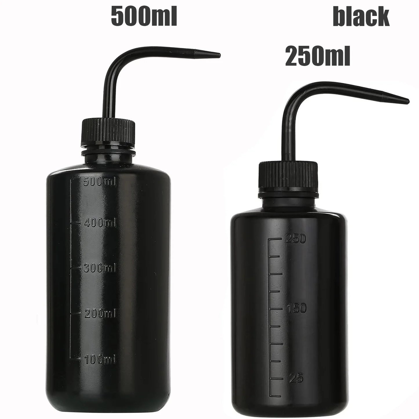 500/250ml Tattoo Wash Bottle 5 Colors Rinse Spray Bottle Economical Plastic Squeeze Clean Bottles for Medical Labs Tattoo Supply