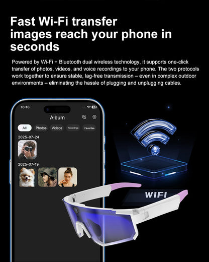 Mijia Smart Al Glasses For Cycling Recording Ai Translator Voice Assistant Wireless Remote Calling Video&photo Sports Sunglasses