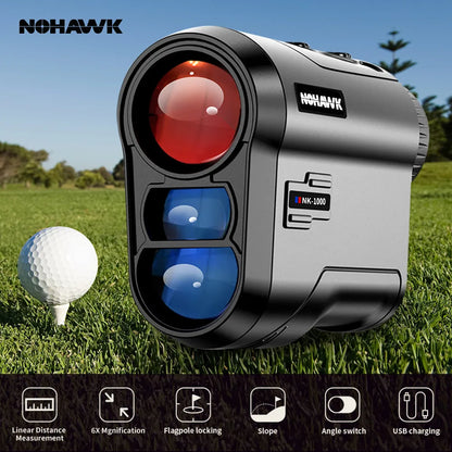 Nohawk laseravståndsmätare för golf med slope, flagglåsning och USB-C