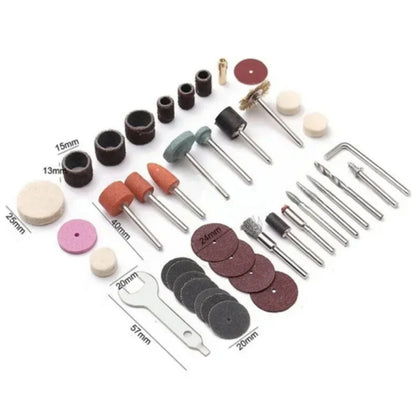 40pcs Mini Electric Drill Multi Rotary Tool Accessories Grinding Polishing Kits Grinder Head For Sanding Grinding Polishing