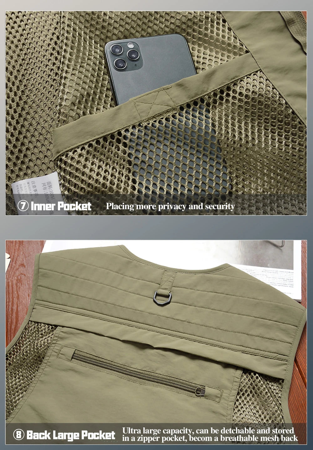 S-7XL Multi Pocket Work Vest for Men Women Volunteer Working Uniforms Logo Printing Fishing Photography Workwear Vest