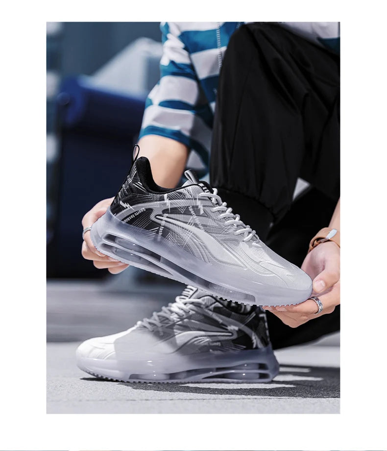Men's Fashionable Basketball Shoes Air Cushioning Comfortable Non-Slip Breathable Shock-Absorbing Men's Outdoor Activities