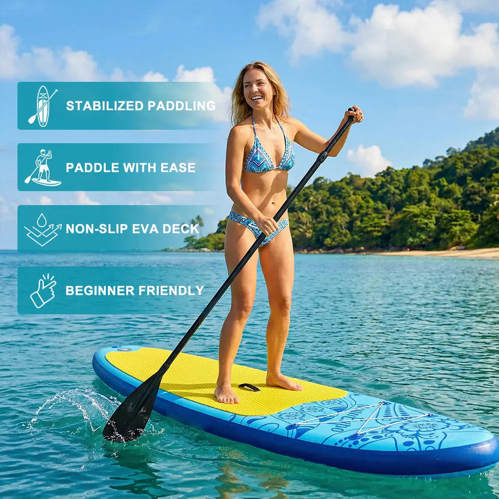 Uppblåsbar SUP-bräda från InnoExpo med halkfri yta – 320–350 cm
