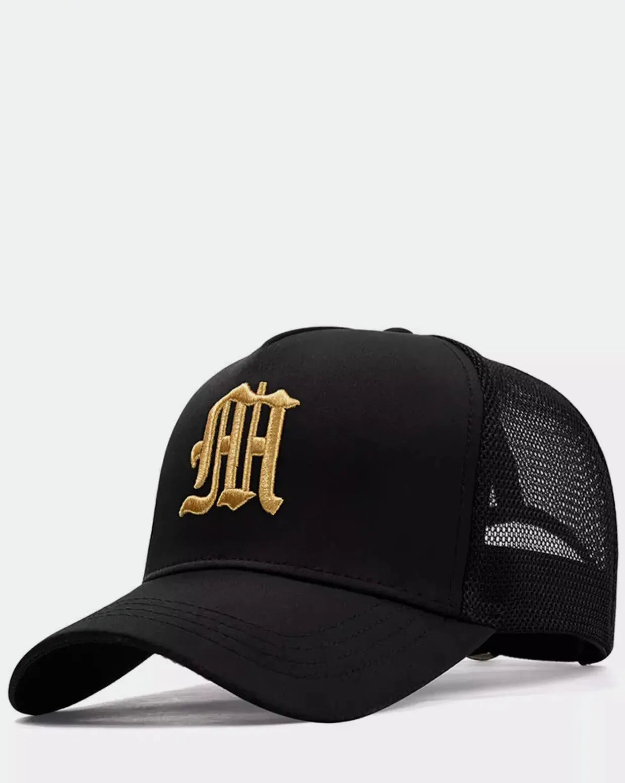 New Hat Men's Summer Thin High Top Baseball Cap Tide Big Head Fence Mesh Breathable Cap Sunscreen Sun Hat