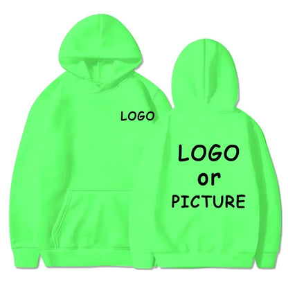Hoodie Eget Logotyp & Tryck – Enfärgad | Reklamkläder & Streetwear