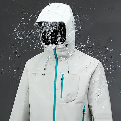 Unisex Softshell Hoodie – Vattentät Vindjämpa för Friluftsliv, Vandring & Klättring, 4 Färger