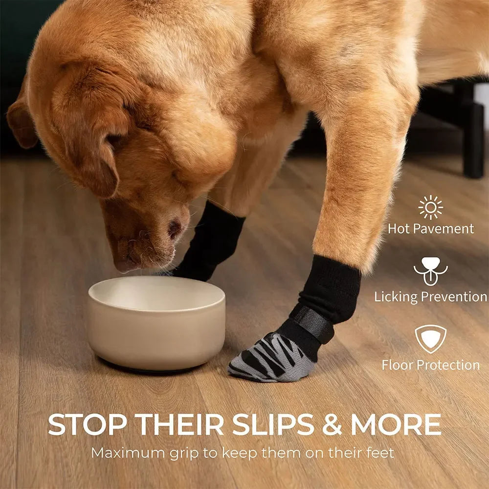 Premium Non-Slip Dog Socks Extra-Thick Grip for Prevents Slipping Licking Protects Dog Paws Ideal for Small Medium Large Dogs