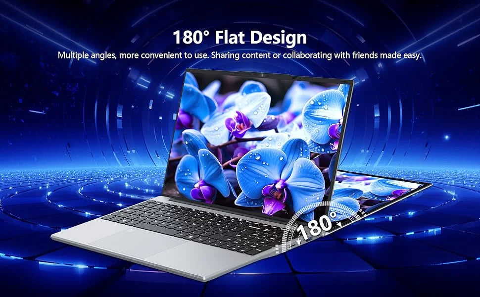 ZHUJIC 15,6" Laptop Intel Core i9-9900 16GB DDR4 Upp till 2TB SSD – Windows 11 FHD IPS Fingeravtryck WiFi Bluetooth 5000mAh, Silver