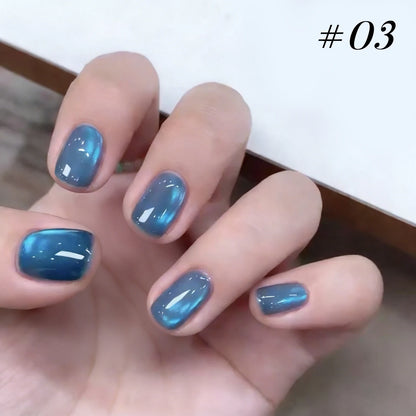 MIANEL Orion Nebula Cat Eye Gel Nail Polish Sparkling Crystal Shimmer Blue Purple Gold 2026 Spring/Summer Unique Special
