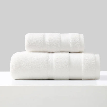 2pcs/Set Cotton Towels For Adults Towel Set Soft Bath Highly Absorbent Face Towel Comfortable Bathroom Shower Bath Towel Set