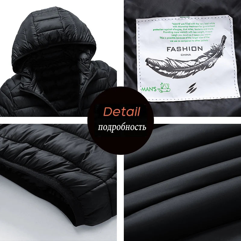 Vinterparkas Herr – Vattentät, varm, löstagbar huva, S–8XL, 11 färger