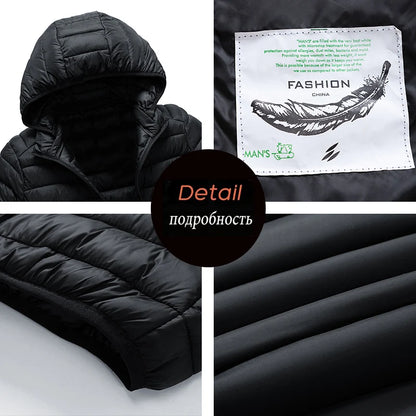 Vinterparkas Herr – Vattentät, varm, löstagbar huva, S–8XL, 11 färger