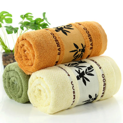 1/2/6pcs Bamboo Fiber Towel Set Luxury Thick Bath Towels & Face Towels for Adults 34x74cm/70x140cm Home Bathroom Accessories