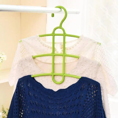 New Multifunctional Hanger Hook Fishbone Clothes Hanger Clothes Rack Wardrobe Organizer Space 3 Layer Saver