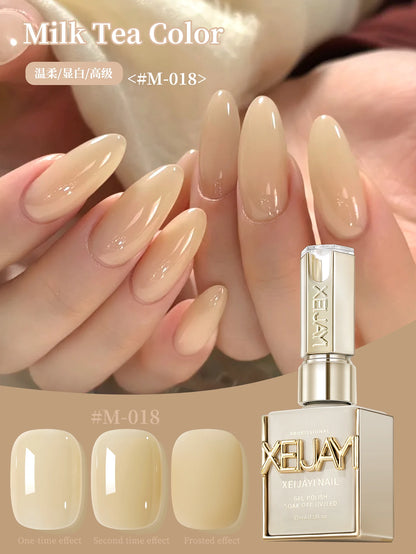 XEIJAYI 1Pc 15ML 13Colors to Choose From Pure Nail Polish Gel Nail Add Semi-Permanent Soak Off UV LED Construction Gel Varnish