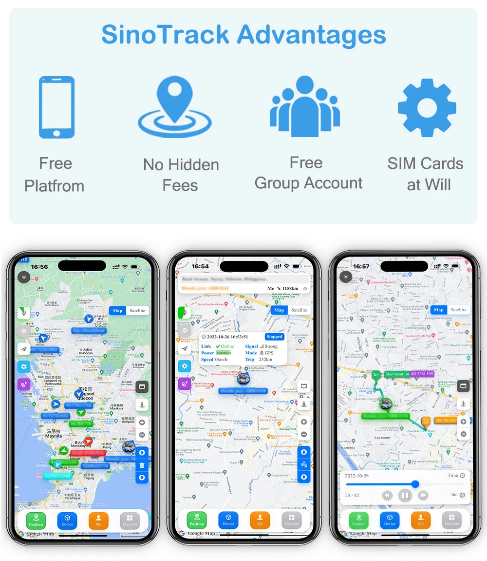 SinoTrack GPS Tracker GSM GPRS Vehicle Tracking Device Monitor Locator Remote Control ST-901A for Motorcycle with Free APP