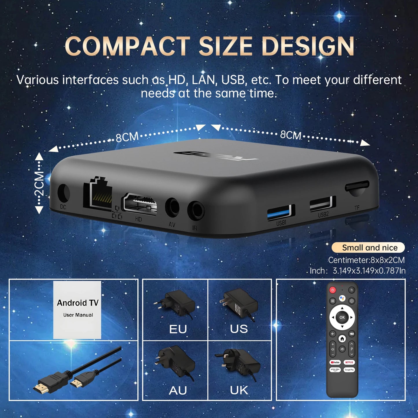 New 2026 Global Android 14.0 TV Box R69-1 Support 4K RK3518 Bluetooth 5.0 WIFI 6 RAM 8GB ROM 128GB Multi Language Smart TV BOX