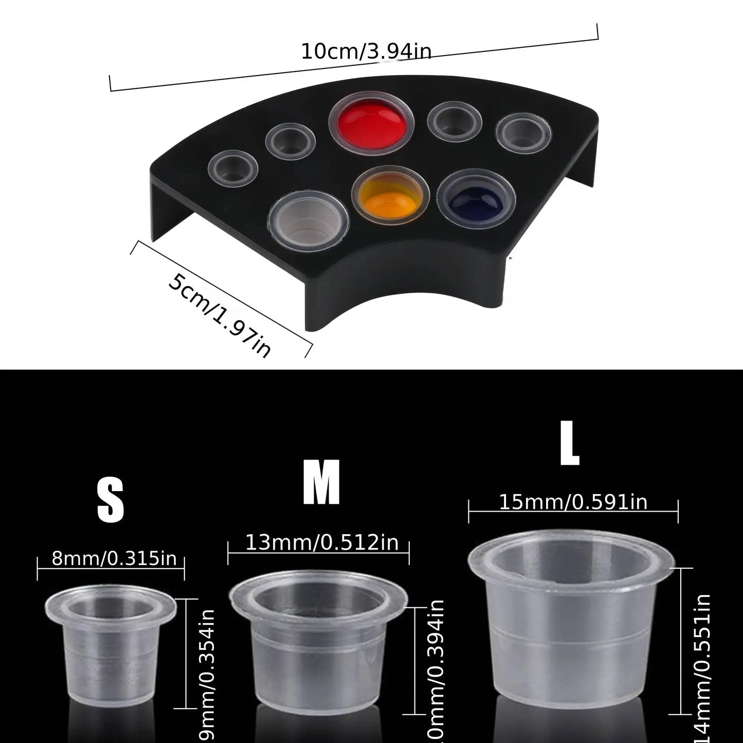 1 Tattoo Pen Holder 1 Ink Tray Tattoo Machine Stand Ink Cup Holder Multi-Functional Tattoo Machine Bracket Ink Tray