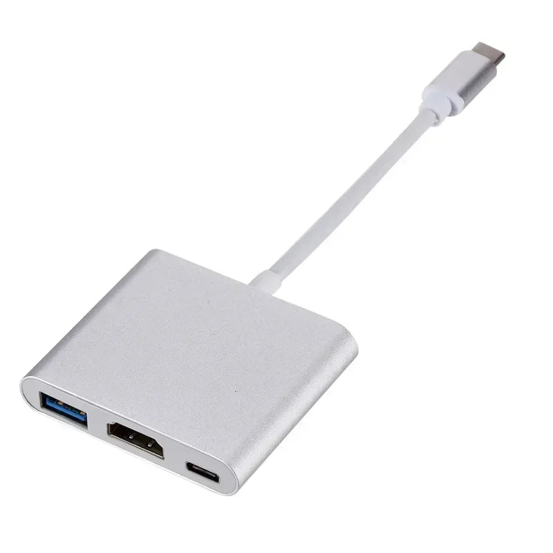USB-C 3-i-1-hubb med HDMI, USB 3.0 och PD